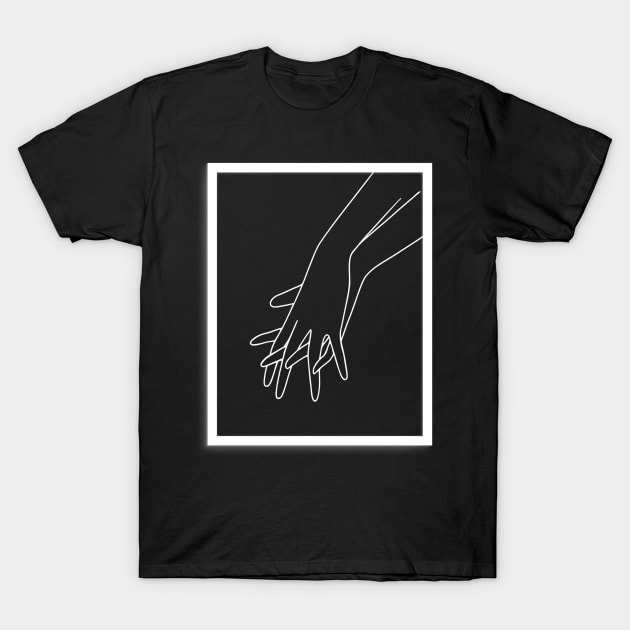 Mysterious hands T-Shirt by Bleubruise